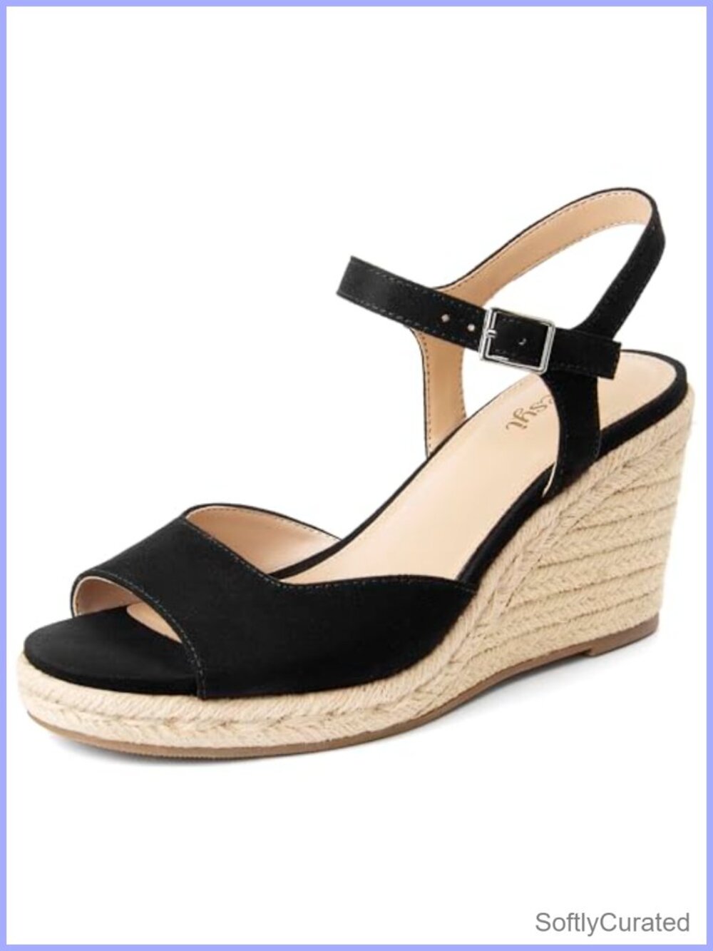 Women's Wedge Platform Sandals Braided Espadrilles Ankle Strap Open Toe